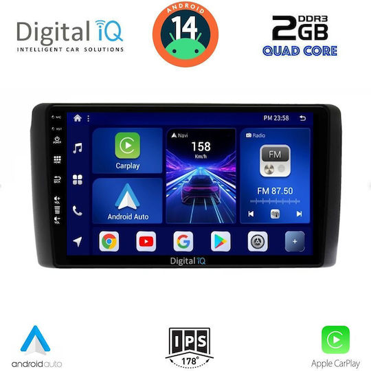 Digital IQ Ηχοσύστημα Αυτοκινήτου για Nissan Leaf 2009-2017 (Bluetooth/USB/WiFi/GPS/Apple-Carplay/Android-Auto) με Οθόνη Αφής 9"