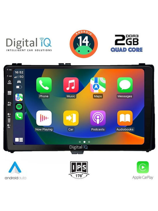 Digital IQ Car Audio System for Toyota Auris / Aygo X / Corolla 2017-2019 (Bluetooth/USB/AUX/WiFi/GPS/Apple-Carplay/Android-Auto) with Touch Screen 9"