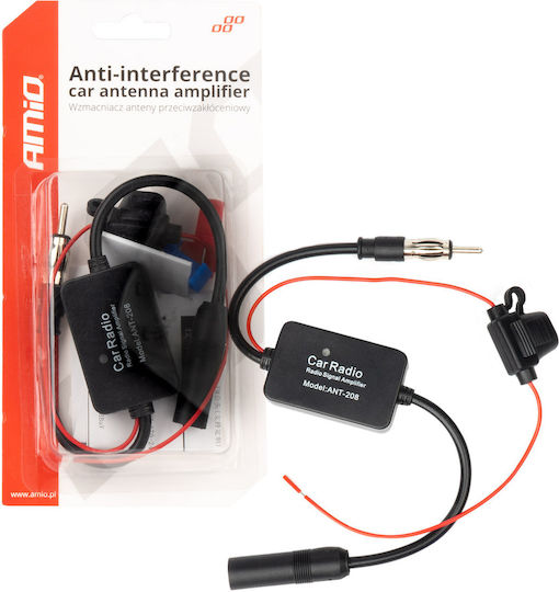Amplificator Semnal Antenă Împotriva Interferențelor 12v AM FM Amio 1 Buc 04133