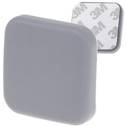 Adhesive Grey Silicone Square Bumper 4x4cm