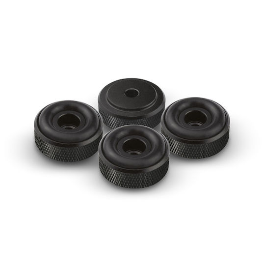 Dynavox 208045 Aluminum Feet Large Black Set of 4 Pieces