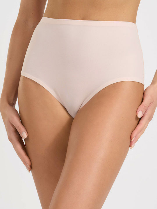 Femeie Boxer fără cusături cu Dantelă Beige