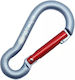 Kong Mini Pear 6mm Small Aluminum Carabiner Grey Red Grey Red