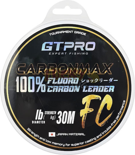 Gtpro Carbonmax 100% Fluorocarbon Vorfach 0,41mm 9,1kg 20lbs 30m