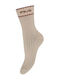 FILA Plain Women's Solid Color Socks Beige