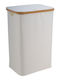 Ankor Laundry Basket Fabric 72l with Lid 40x30x60cm White