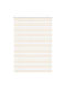 Vidaxl Zebra Blind Beige Marble Fabric Width 110.9 cm Polyester Beige