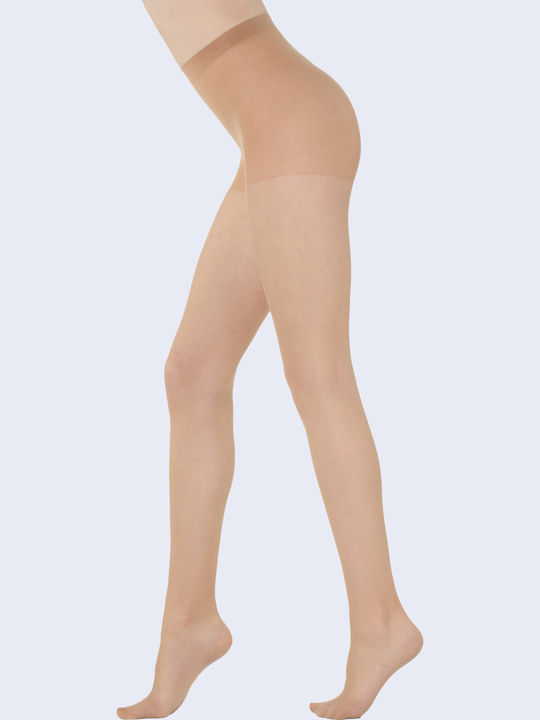 Women's Pantyhose 20 Den with Stitch Beige