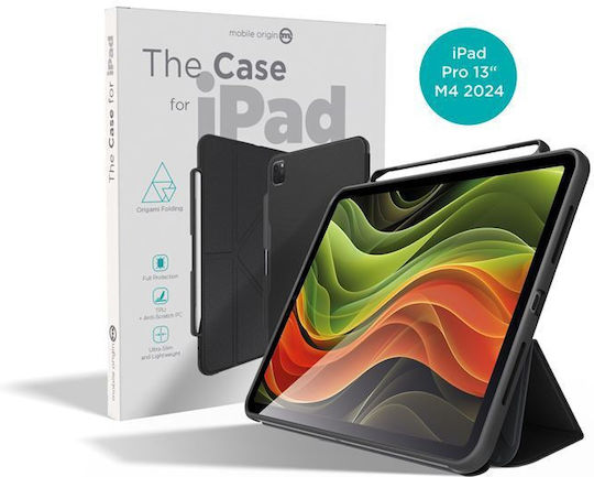 Mobile Origin Flip Cover Neagră (iPad Pro 2024 13")