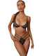 Zoli Lace Underwear Set with Slip Black