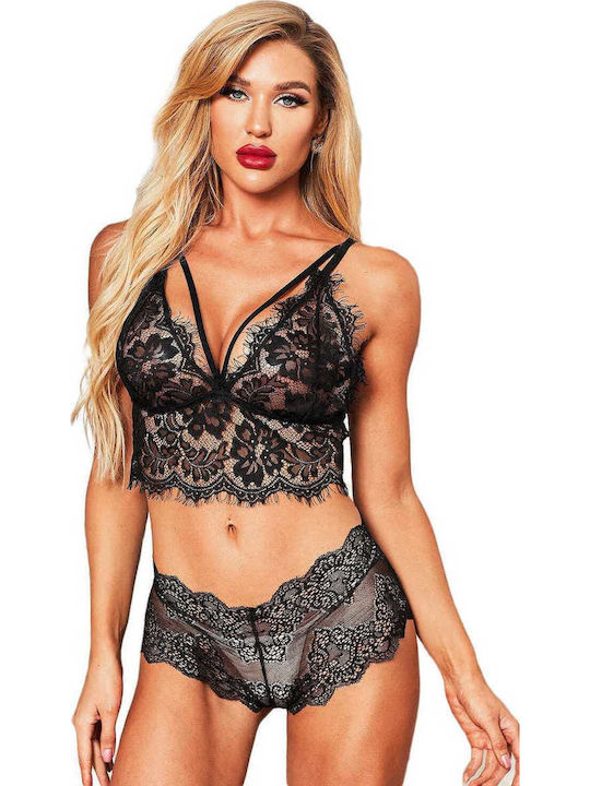 Zoli Underwear Set with Slip Black