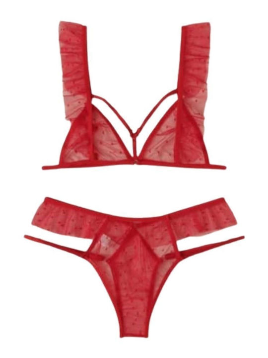 Zoli Set de Lenjerie cu Slip Red