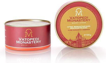 Pure Incense of Mount Athos Old Traditional Recipe 100g Authentic Product of Vatopedi Monastery Holy Great Monastery Vatopedi 28160 Cherubic