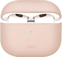 Uniq Lino Hülle Silikon in Rosa Farbe für Apple AirPods 4 Uniq Lino Hülle Silikon in Rosa Farbe für Apple AirPods 4
