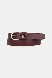 Tommy Hilfiger Leather Women's Belt Burgundy Tommy Hilfiger Leather Women's Belt Burgundy