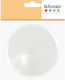 Plastic Medallion Clear 80mm 4pcs
