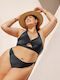 Set Bikini Μπουστάκι Ψηλόμεσο Μαύρο
