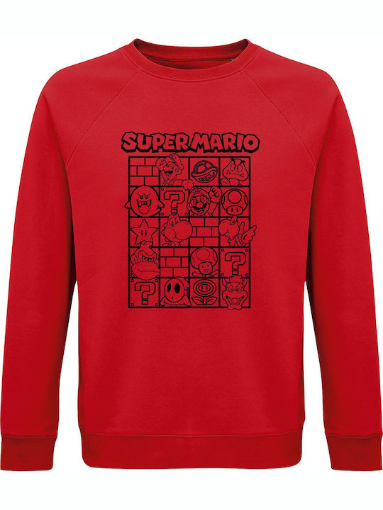 kirikoko Kinder-Sweatshirt Red Super Mario Fanart
