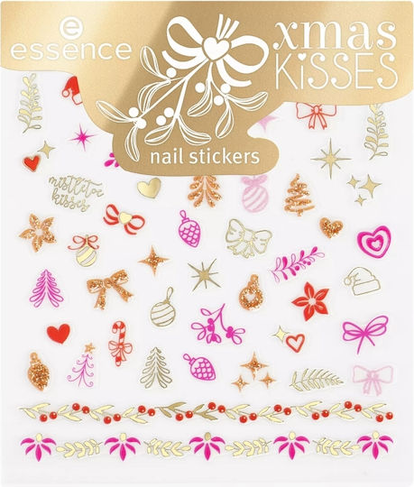 Abțibilduri pentru unghii Essence Xmas Kisses 01 Mistletoe Magic Stick Around 01 Mistletoe Magic Stick Around