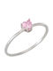Prince Silvero Ring Small Wedding Band with Stones made of Silver