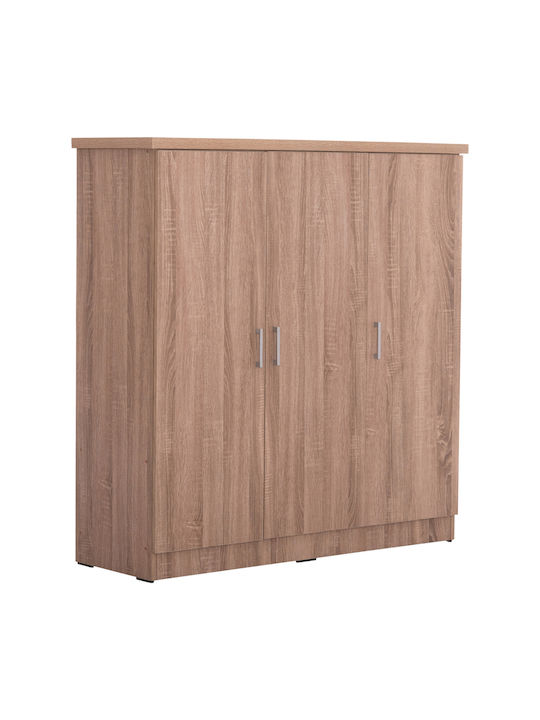 Fuento Τρίφυλλη Ντουλάπα Καφέ 116x40x123cm Fuento Τρίφυλλη Ντουλάπα Καφέ 116x40x123cm