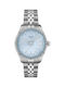 Tissot T-classic Ballade Γυναικείο Ρολόι Μπαταρίας με Ασημί Μεταλλικό Μπρασελέ