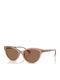 Ralph Lauren Damen Sonnenbrille mit Rosa Kunststoff Gestell und Braun Linse RA 5326U 6114/73