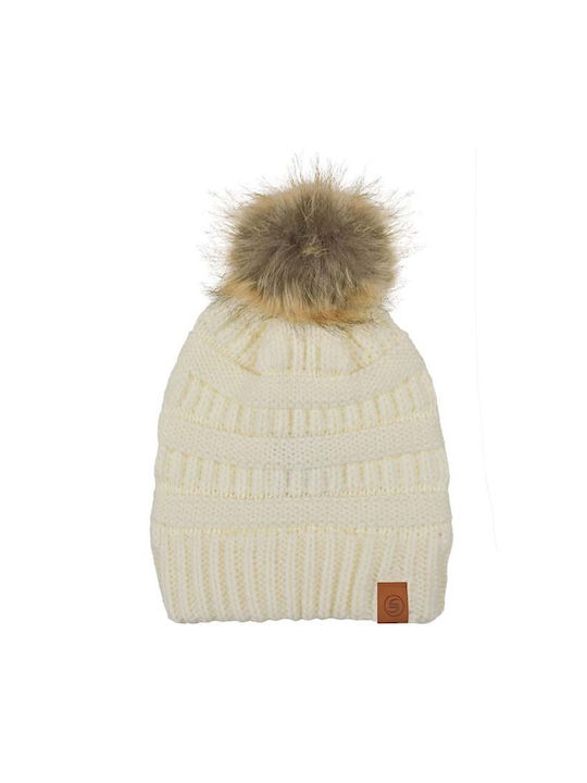 Stamion Kids Beanie Knitted Beige