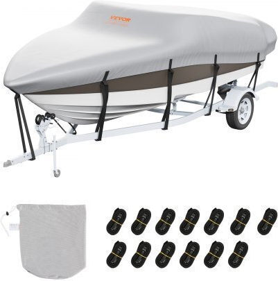 Vevor Protective Boat Cover L96xW243xH96cm in Gray Colour