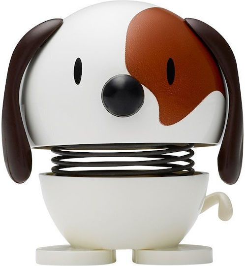 Figurină Decorativă Hoptimist Câine Abs Alb