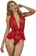 Subblime Plus Size Sexy Bodysuit Rot