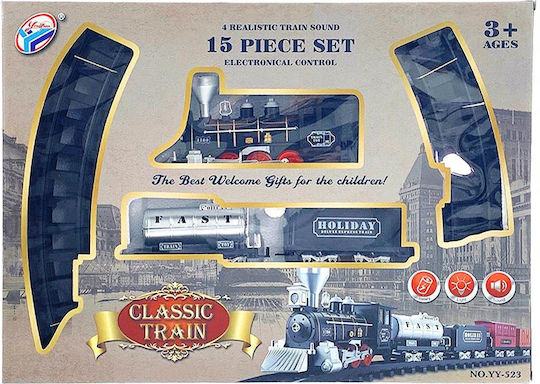 Zita Toys Set with Train with Sound and Light for 3+ years+ Years