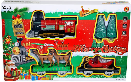 Kider Toys Сет с Влакче със Звук, Светлина и Дим за 3+ години+ Години