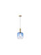 Eurolamp Deckenleuchte Blau mit Lampenbirnensockel E27 200x21x160cm