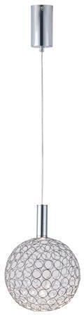 Eurolamp Perforato Deckenleuchte Silber LED mit Warmes Weiß Licht 25x25x163cm