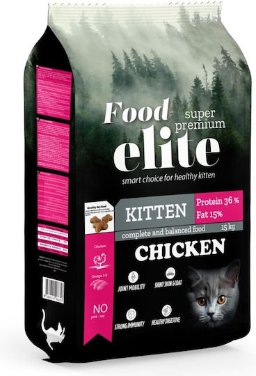 Elite Elite Super Premium Cat Dry Food with Salmon 15kg