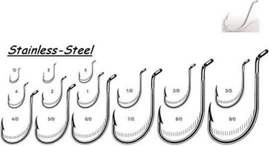 Shimatsu Hooks Live-Fresh Bait & Heavy Casting 8299-rr #4/0