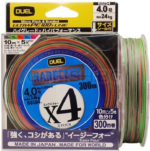 Duel Hardcore 4 Braid #2.0pe 13kg 300m