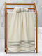 Lino Home Πετσέτα Σώματος Lux 70x140εκ. White Βάρους 550gr/m²