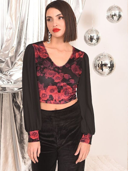 Tweet With Love Bluse Bordeaux