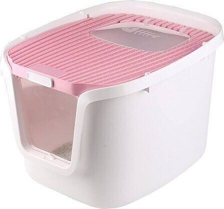 SUNSUN JHO Cat Toilet Closed Pink L55.5 x W44.5 x H38.3cm