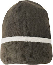 Jacques Hermes Beanie Fleece Beanie Knitted in Brown color