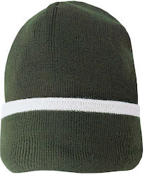 Jacques Hermes Beanie Fleece Beanie Knitted in Green color