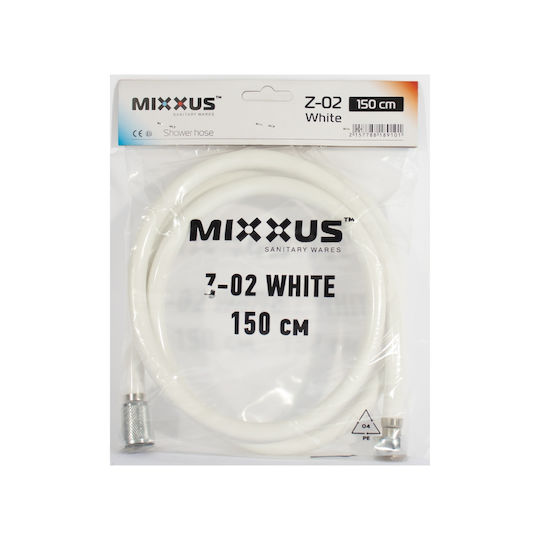Mixxus Маркуч Z-02 Бял Душ Маркуч Бял 150 см