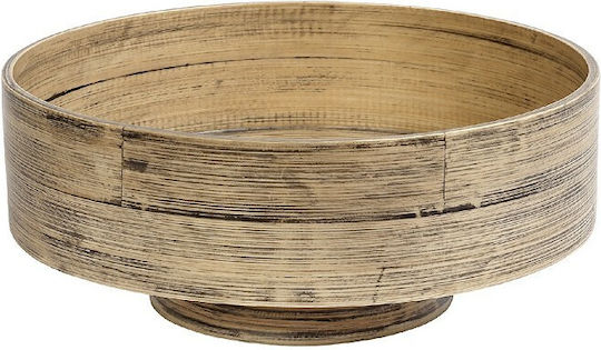 Espiel Bali Serving Bowl Round made of Bamboo with Diameter 30cm 2pcs