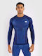 Venum Herren Langärmlig T-Shirt VENUM-05359-004 für Jiu-Jitsu Blau