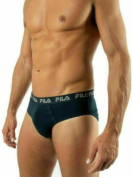 FILA Herren Slips Blue Black 2Packung