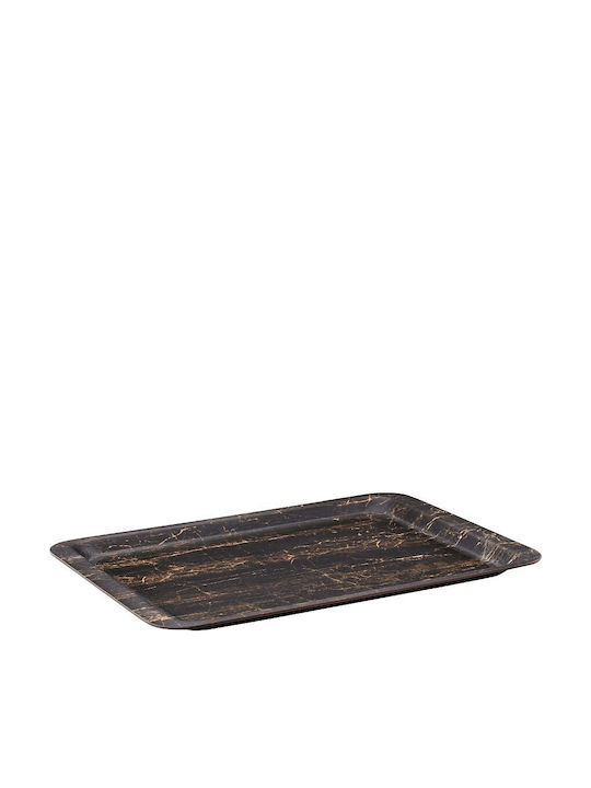 Espiel Hybrid Holz Rechteckig Serviertablett Rutschfest in Schwarz Farbe 53x37cm TFKAM3753K25-1 1Stück