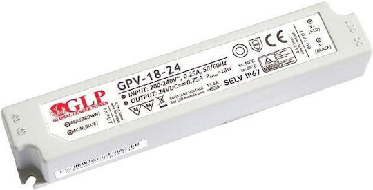 24v 0.75a Led Power Supply Gpv-18-24 Ip67 18w Led Advertising