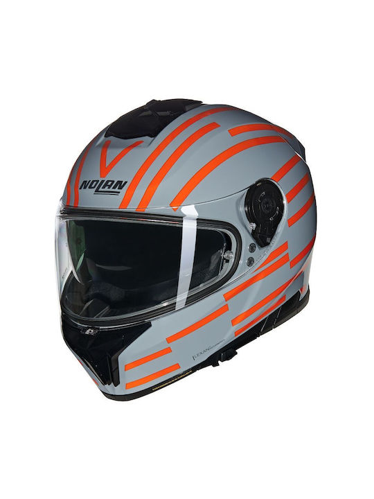 Nolan N80-8 349 Grey/Orange Κράνος Μηχανής Full...